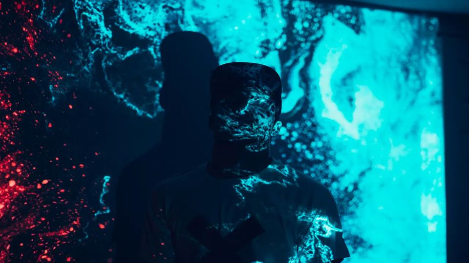event based installation with projector